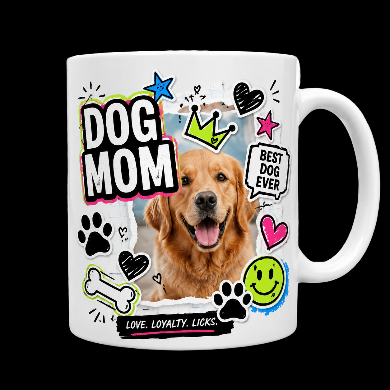 Dog Mom Photo Mug