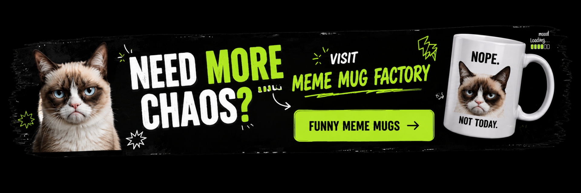 Need more chaos? Visit Meme Mug Factory