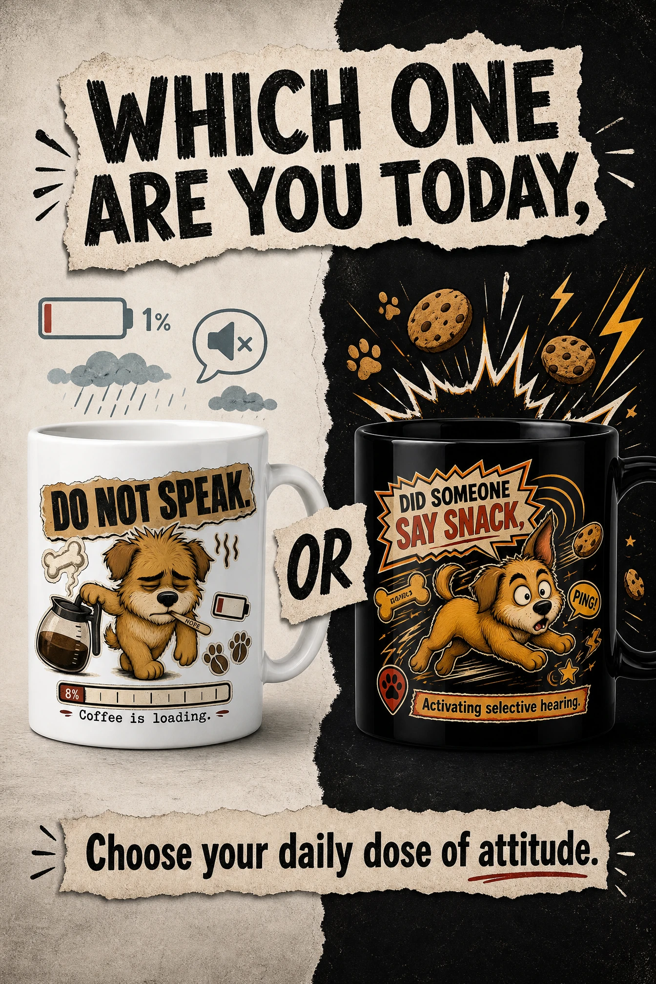 Which Bixby Crumb dog mood are you today detail art