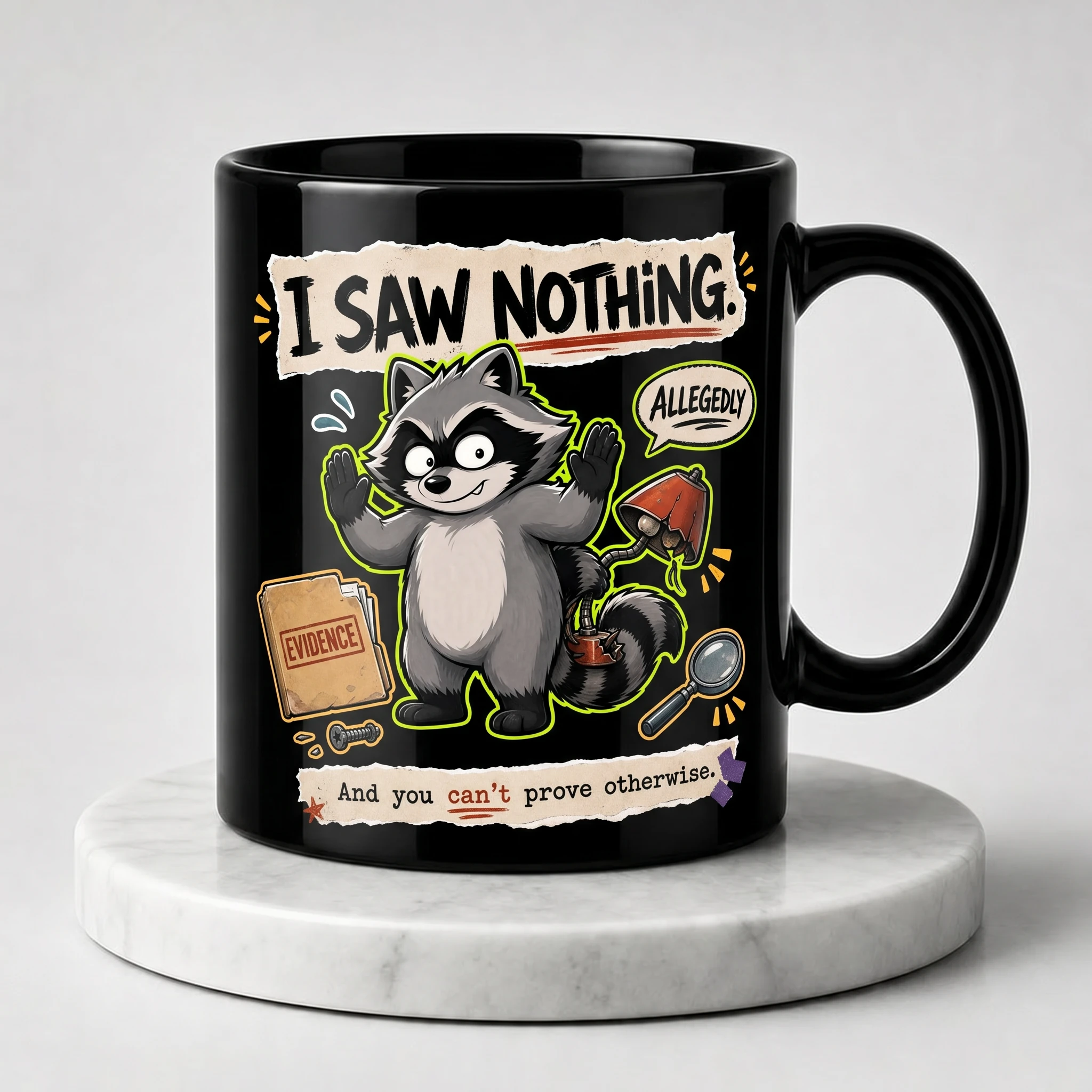 I Saw Nothing Nibsy Nox Meme Mug