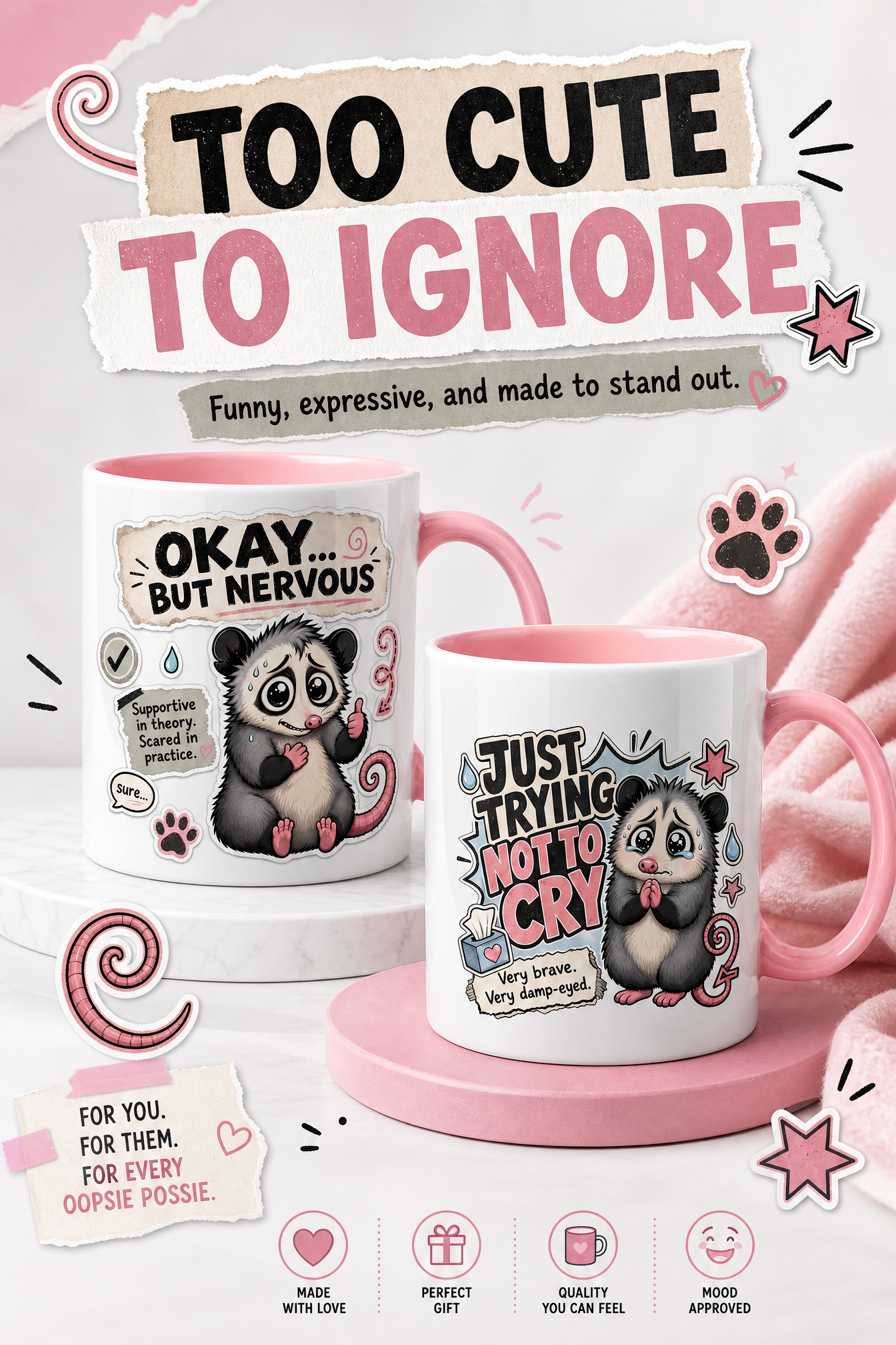 Oopsie Possie 2 worry and snack mood panel