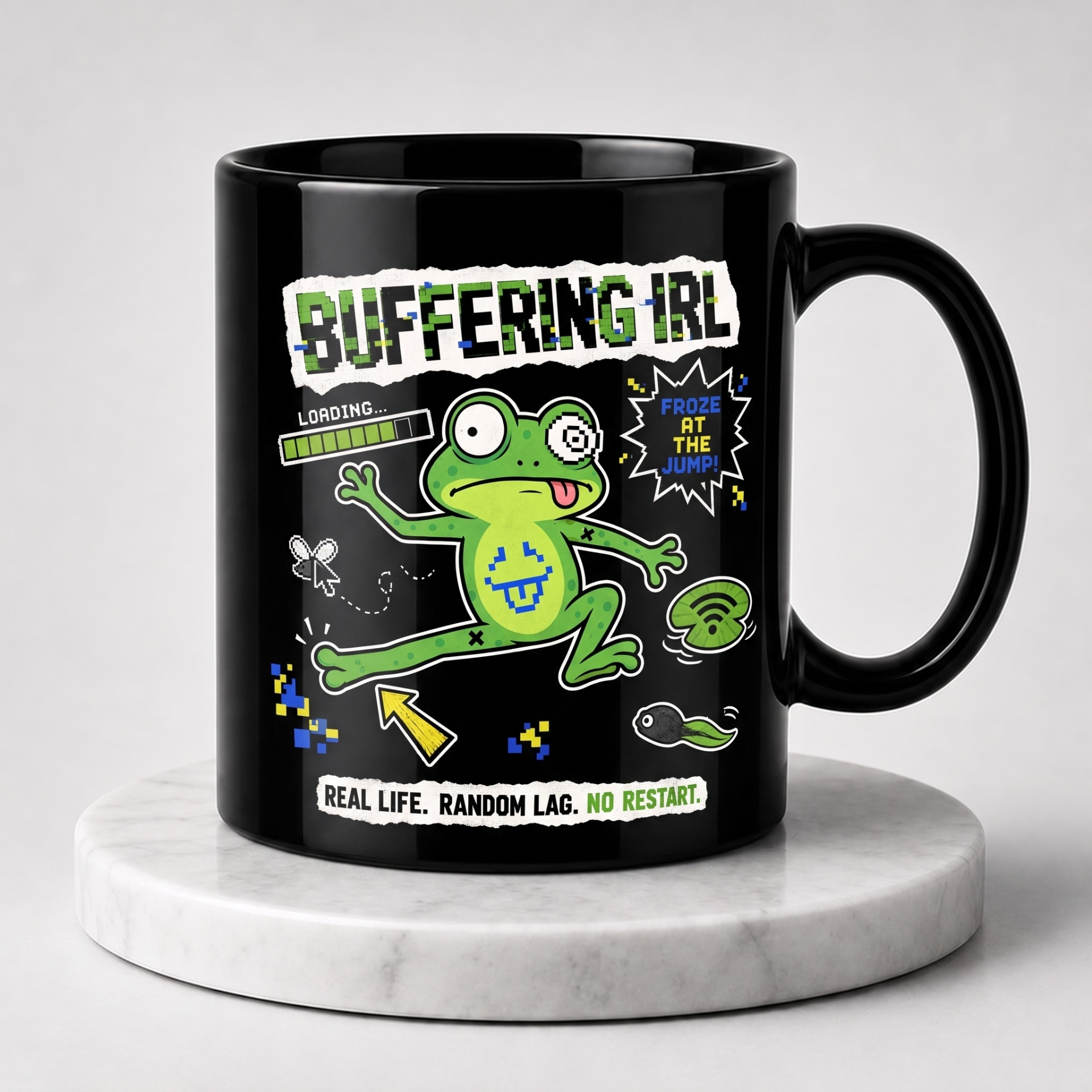 Buffering IRL Piklo Puddle Meme Mug