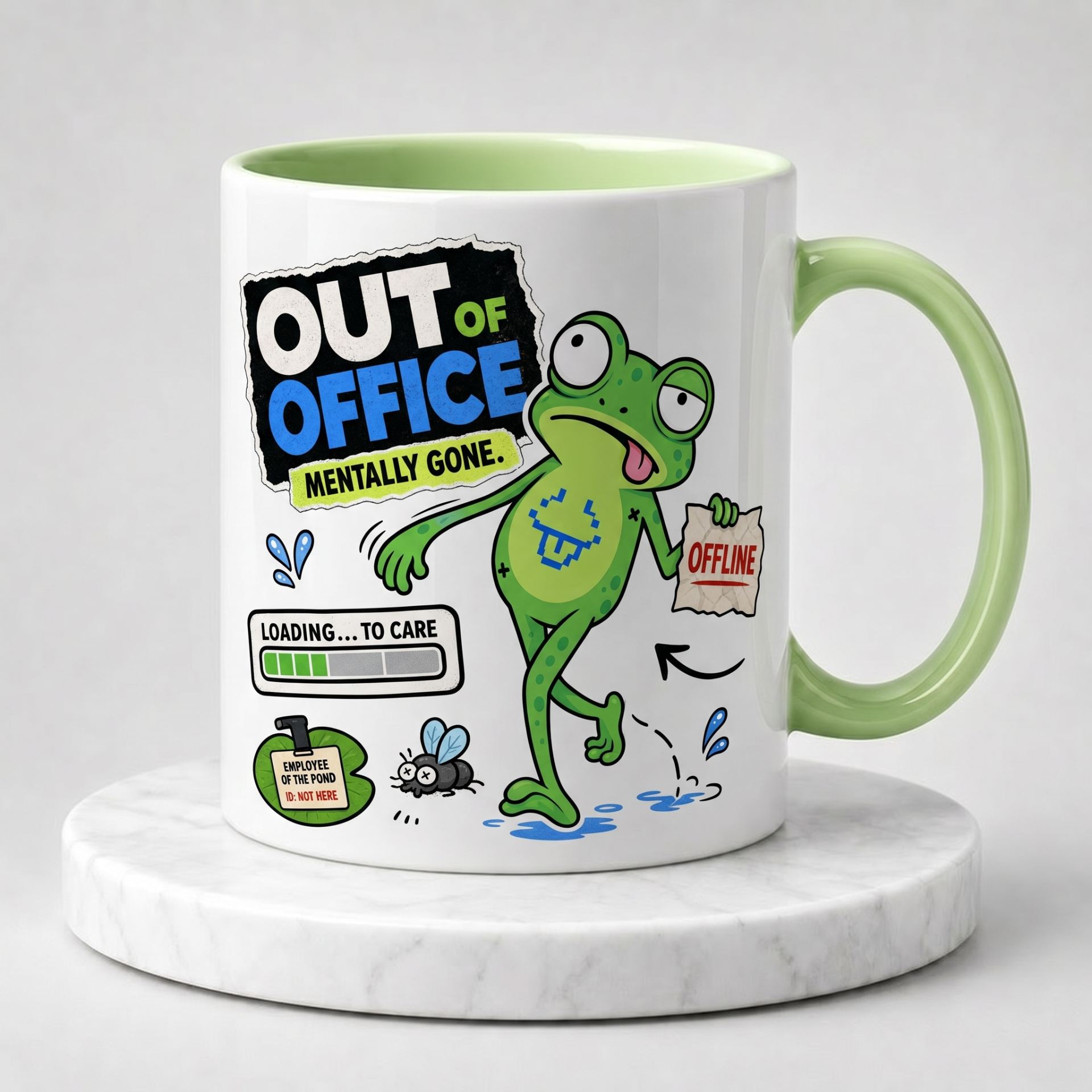 Mentally Out of Office Piklo Puddle 2 Meme Mug