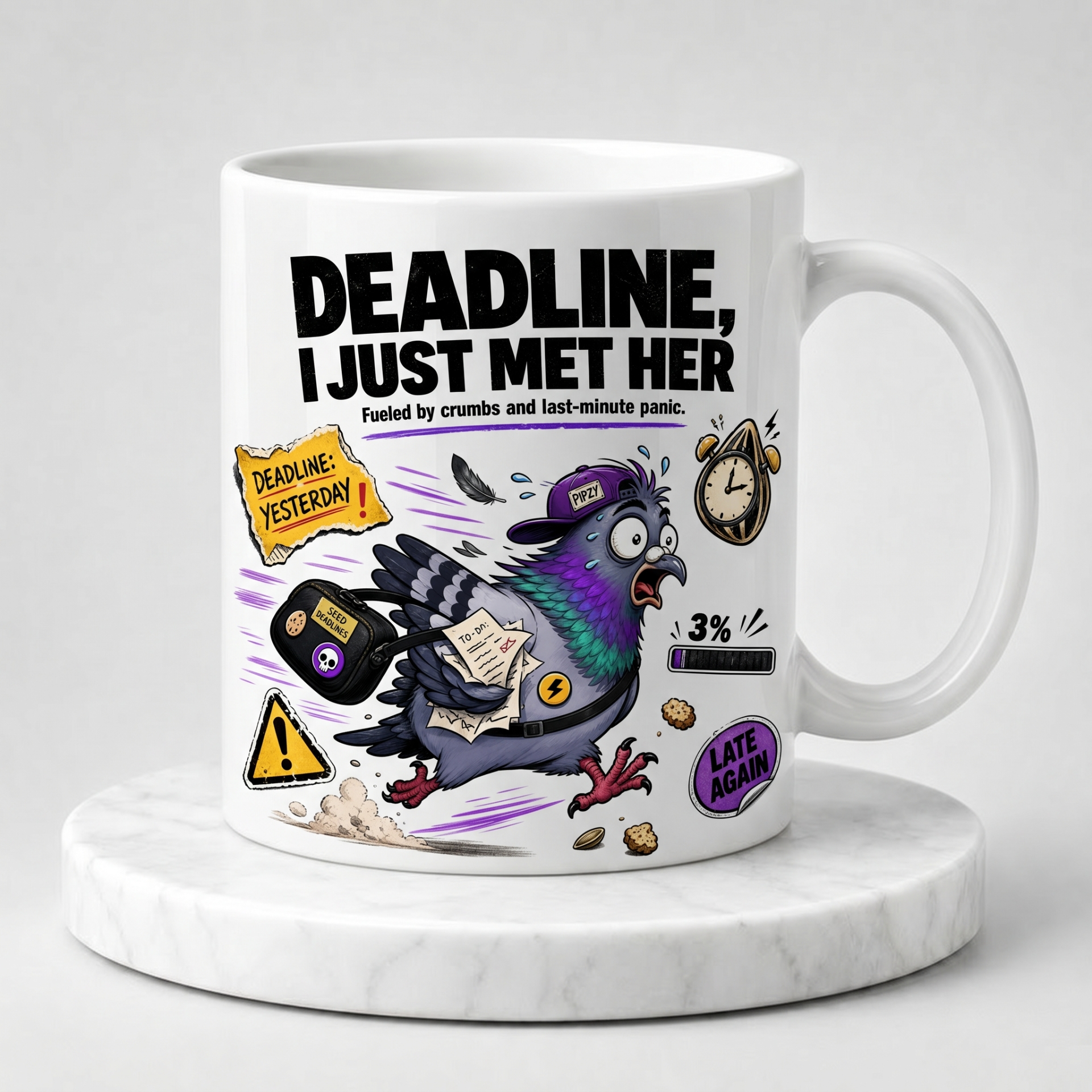 Deadline? I Just Met Her Pipzy Rush Meme Mug