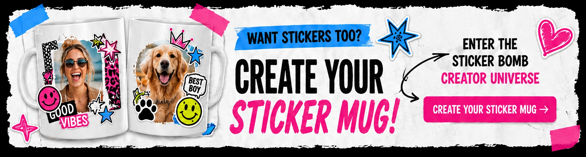 Want stickers too? Create your sticker mug.