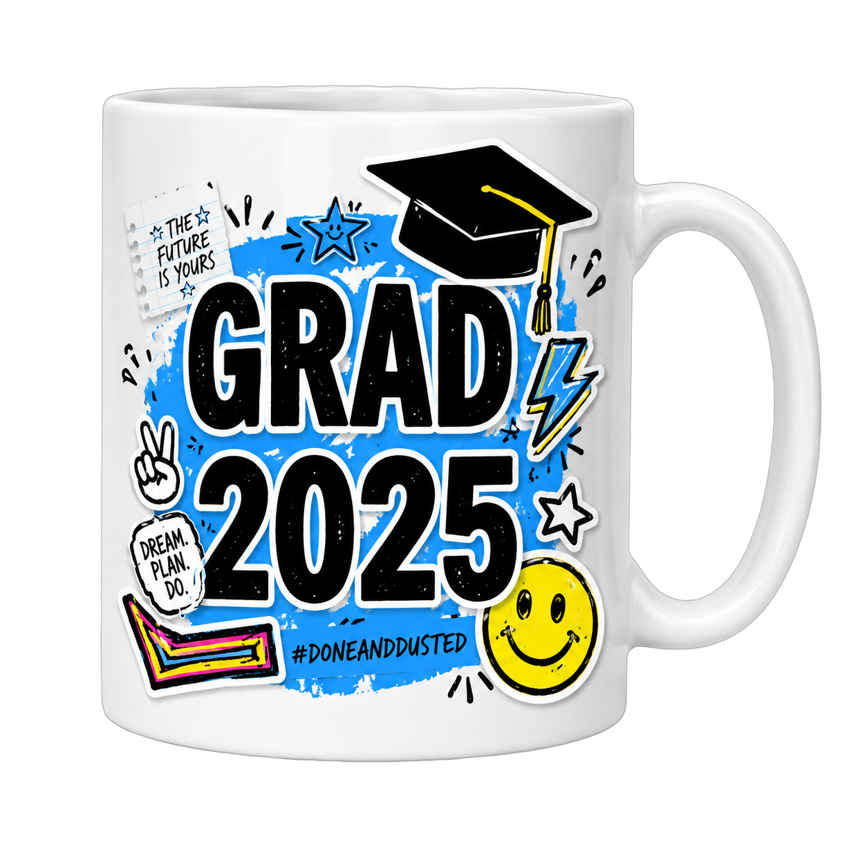 Grad Vibes mug template